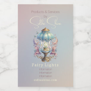 Create Your Own Ornate Fairy Lamp Wine Label