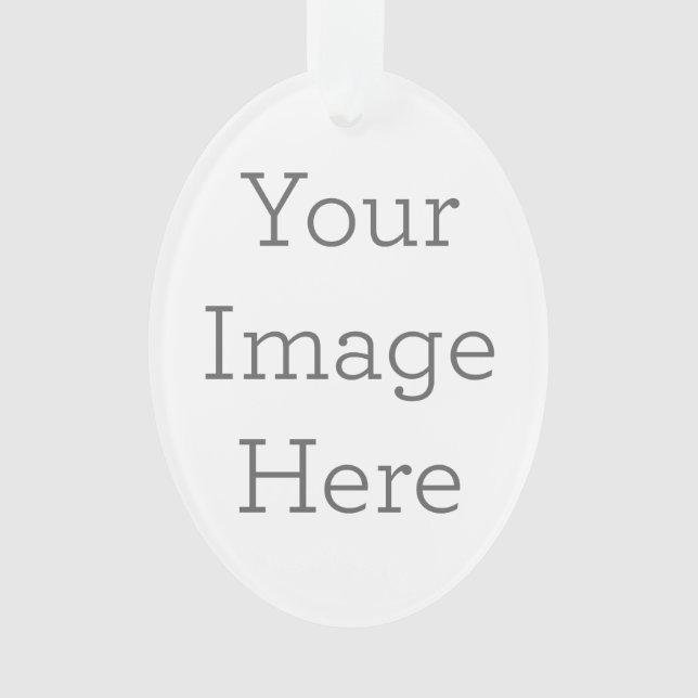 Acrylic Ornament, Acrylic Oval Ornament (Front)