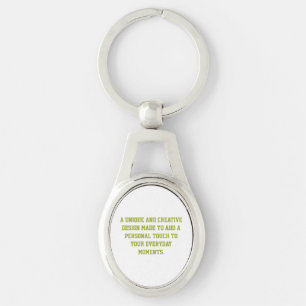 Create Your Own Oval Metal Keychain