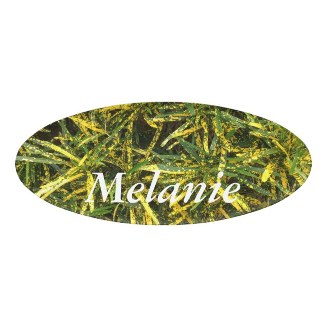 Create your own oval name tag (Front)