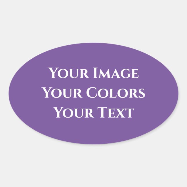 Create Your Own Oval Sticker (Front)