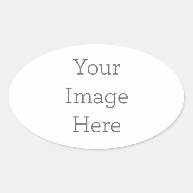 Create Your Own Oval Sticker (Front)