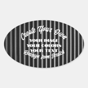 Create Your Own Oval Sticker