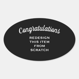 Create Your Own Oval Sticker