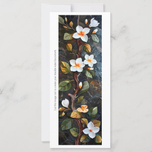 Create Your Own Painted Frangipani Bookmark Card