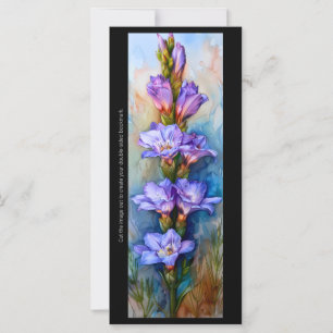 Create Your Own Painted Gladiolus Bookmark Card