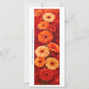 Create Your Own Painted Orange Gerberas Bookmark