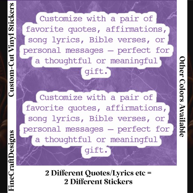 Create Your Own Pair of Custom Quote Verse Pupl XS (Creator Uploaded)