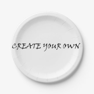 Create your own paper plate