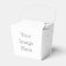 Create Your Own Paper Take Out Favour Box