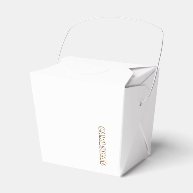 Create Your Own Paper Take Out Favour Box (Front Side)