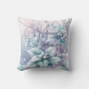 Create Your Own Pastel Christmas Mistletoe Cushion