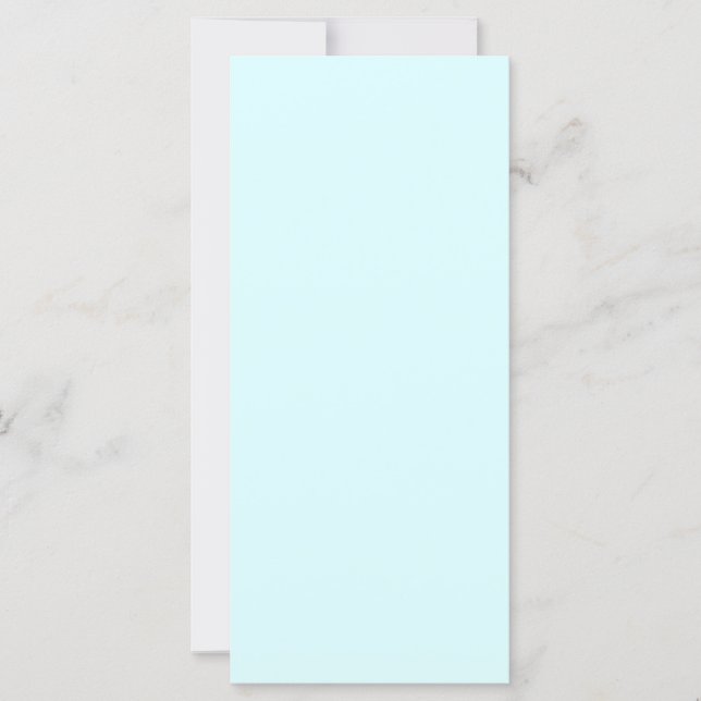 Create Your Own Pastel Cyan Wedding Menu (Front)