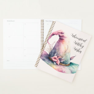 Create Your Own Pastel Rainbow Witch Hat Leaves Planner
