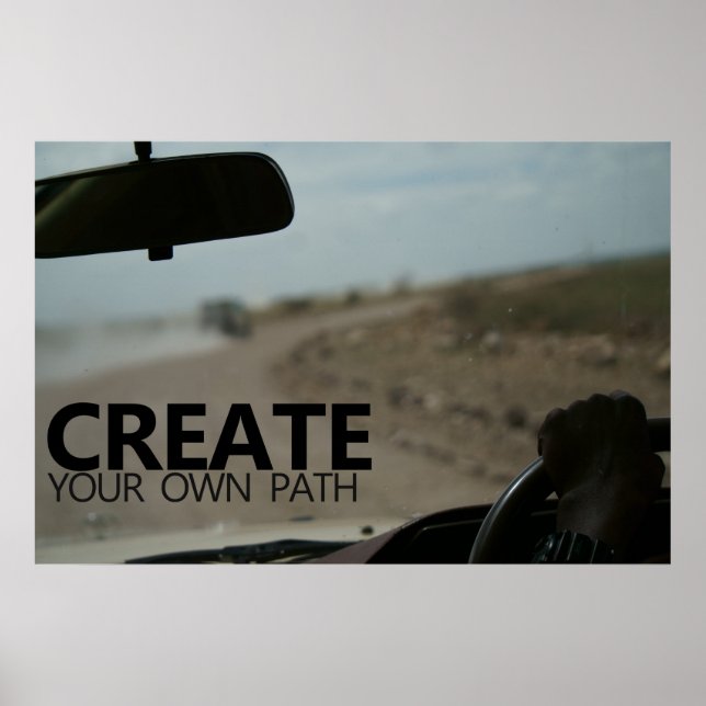 Create your own path poster (Front)
