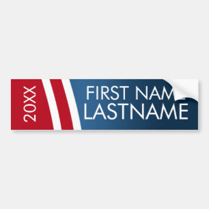 Create Your Own Patriotic Campaign Gear Bumper Sticker