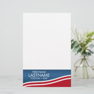 Create Your Own Patriotic Campaign Gear Stationery