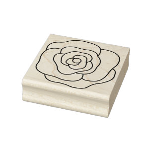 Create Your Own Peace Rose Flower Floral Rubber Stamp