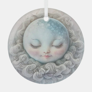 Create Your Own Peaceful Sleeping Moon Glass Tree Decoration