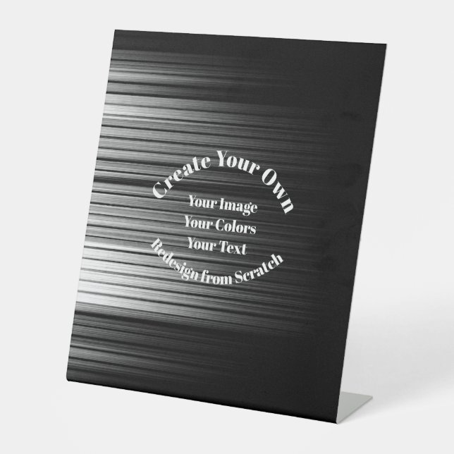 Create Your Own Pedestal Sign (Front)