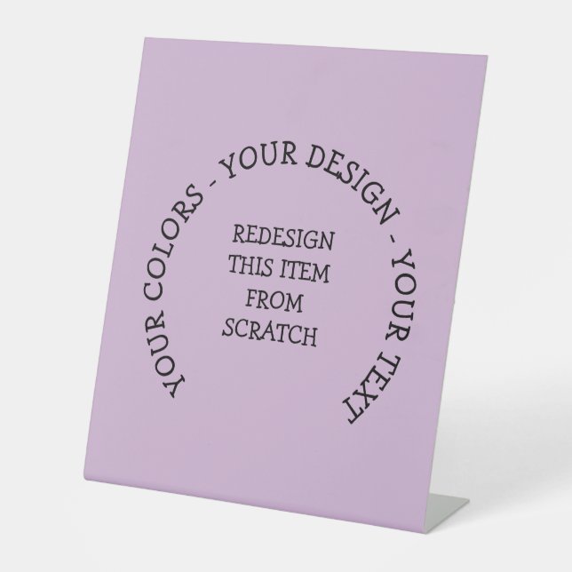 Create Your Own Pedestal Sign (Front)