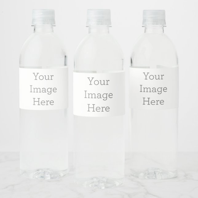 Custom Water Bottle Label (21 cm x 5.4 cm) (Bottles)