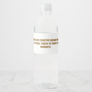 Create Your Own Peel-And-Stick Water Bottle Label