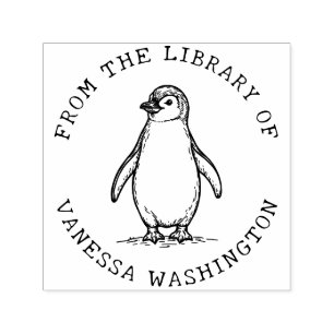 Create Your Own Penguin From the Library of Self-inking Stamp
