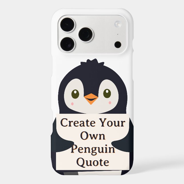 Create Your Own Penguin Quote (Back)
