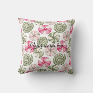 Create Your Own Peppermint Candy Christmas Cushion