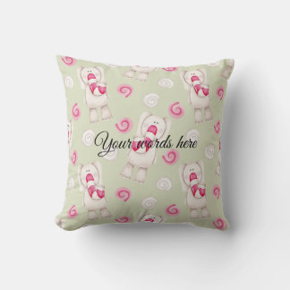Create Your Own Peppermint Elephants Christmas Cushion
