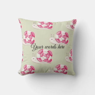 Create Your Own Peppermint Snails Christmas Cushion