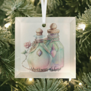 Create Your Own Perfume Bottles Glass Tree Decoration