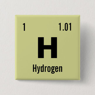 Create your own Periodic Table of the Elements 15 Cm Square Badge