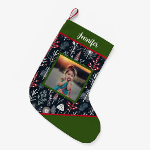 Create your own personal full photo christmas smal small christmas stocking