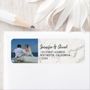 Create your own personal photo on marble Wedding