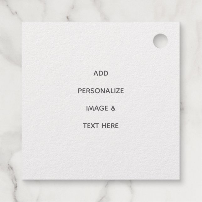 Create Your Own Personalise Favour Tags (Back)