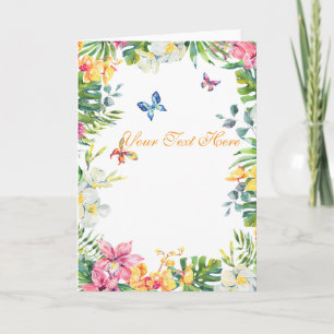 Create Your Own personalise Folded Greeting Card