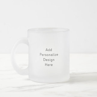 create your own personalise frosted glass coffee mug