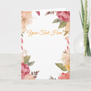 Create Your Own personalise Holiday Card