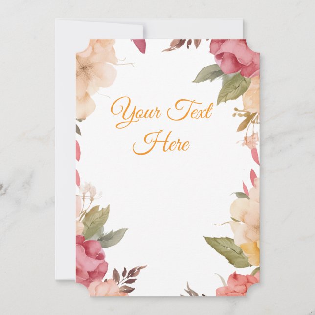 Create Your Own personalise Holiday Card (Front)