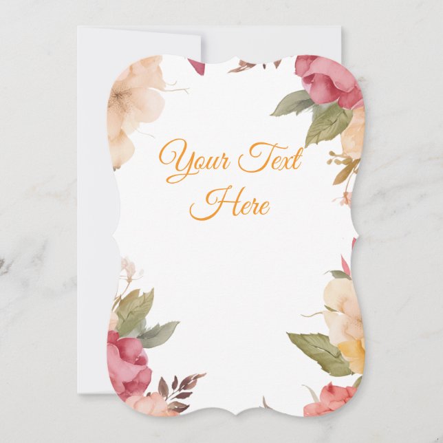 Create Your Own personalise Holiday Card (Front)