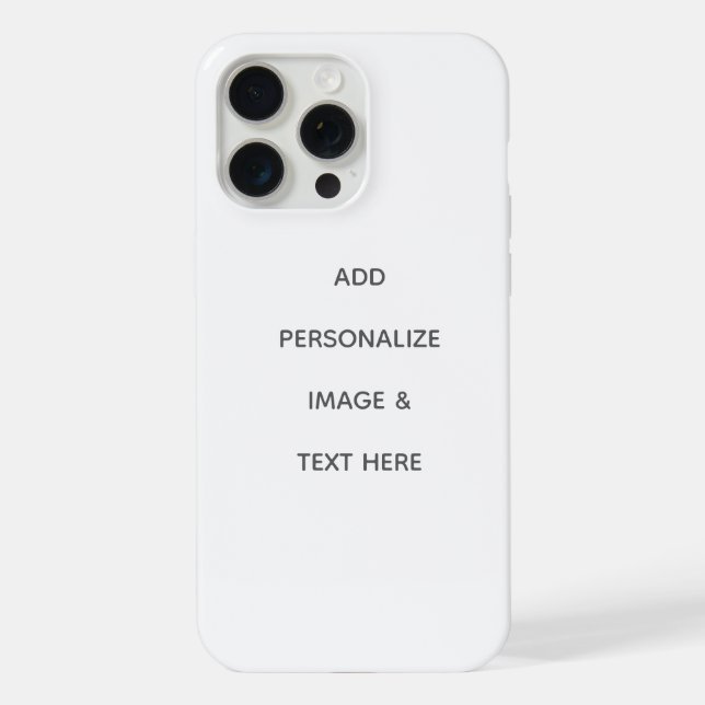 Create Your Own Personalise iPhone Case (Back)