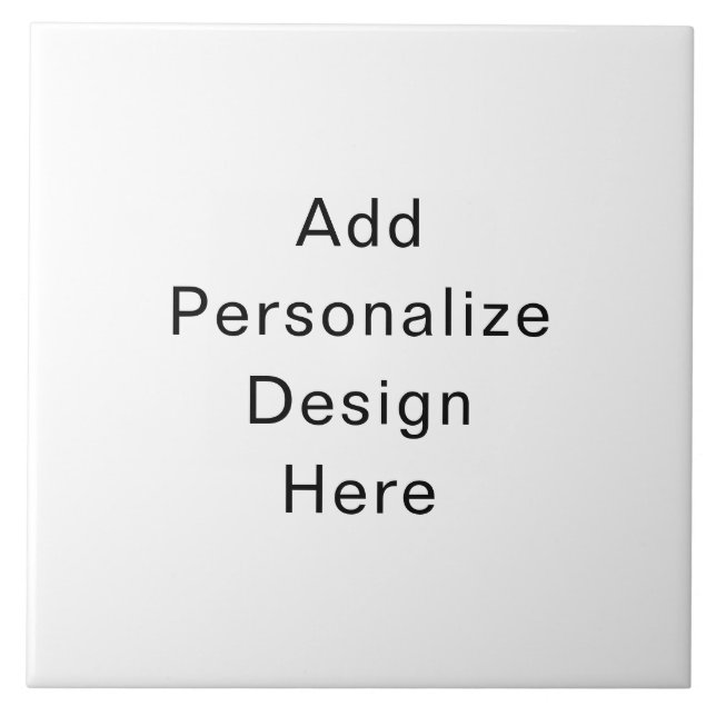 create your own personalise Large (6" X 6") Tile (Front)
