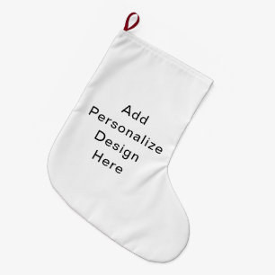 create your own personalise large christmas stocking