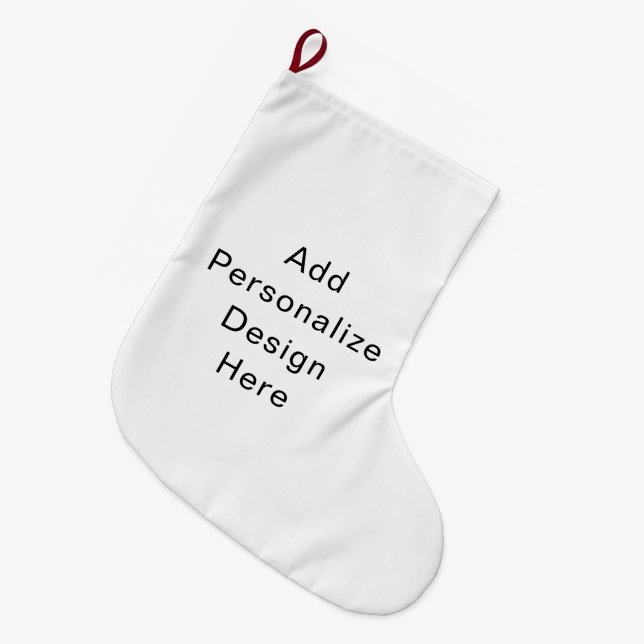 create your own personalise large christmas stocking (Front (Hanging))