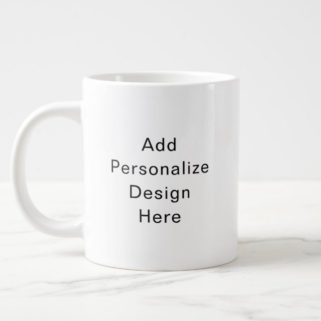 create your own personalise large coffee mug (Left)