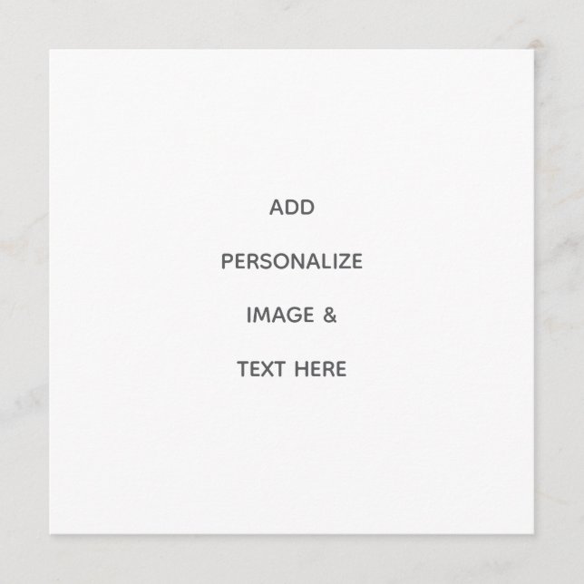Create Your Own Personalise Menu (Front)