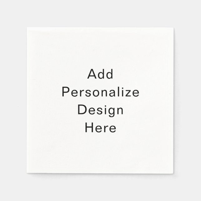 create your own personalise napkin (Front)