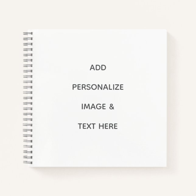 Create Your Own Personalise Notebook (Front)
